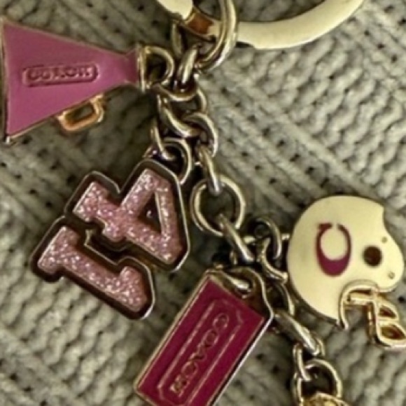 Coach RARE Cheerleader Charm Keychain - Picture 6 of 8